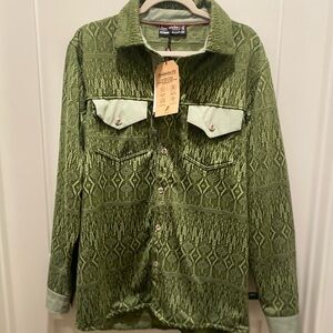 NWT Large Avalanche Supply Co. Green Rossmore Shirt/Jacket Button Up